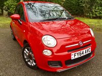 USED 2014 64 FIAT 500 1.2 S 3d 69 BHP CARBON LOOK ALLOYS/AIRCON/REAR SPOILER/REAR PARK ASSIST/CAMBELT&WATERPUMP RENEWED/HALF LEATHER WITH RED TRIM/&pound;30 ROAD TAX REAR PARK ASSIST/CAMBELT&WATERPUMP RENEWED/HALF LEATHER WITH RED TRIM,,,,LAST SERVICED @40,003 MILES/&pound;30 ROAD TAX
