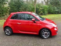 USED 2014 64 FIAT 500 1.2 S 3d 69 BHP CARBON LOOK ALLOYS/AIRCON/REAR SPOILER/REAR PARK ASSIST/CAMBELT&WATERPUMP RENEWED/HALF LEATHER WITH RED TRIM/&pound;30 ROAD TAX REAR PARK ASSIST/CAMBELT&WATERPUMP RENEWED/HALF LEATHER WITH RED TRIM,,,,LAST SERVICED @40,003 MILES/&pound;30 ROAD TAX