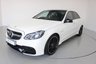 USED 2015 15 MERCEDES-BENZ E-CLASS 5.5 E63 AMG S 4d AUTO 585 BHP-DIAMOND WHITE-FANTASTIC SPEC-CARBON CERAMIC BRAKES-TRACK PACKAGE-PANORAMIC SUNROOF-DYNAMIC LUMBAR SUPPORT-HEATED FRONT AND REAR SEATS-COOLED FRONT SEATS-BLACK NAPPA LEATHER-HARMAN KARDON, 