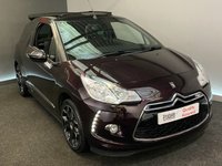 USED 2015 65 CITROEN DS3 CABRIO 1.6 E-HDI DSTYLE PLUS 3d 90 BHP WHISPER PURPLE WITH BLACK ROOF BIG MPG FREE TAX