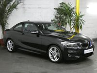 USED 2014 14 BMW 2 SERIES 2.0 218D M SPORT 2d 141 BHP &pound;30 ROAD TAX PROFESIONAL NAV 2 OWNERS FSH