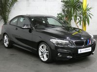 USED 2014 14 BMW 2 SERIES 2.0 218D M SPORT 2d 141 BHP &pound;30 ROAD TAX PROFESIONAL NAV 2 OWNERS FSH