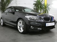 USED 2014 14 BMW 2 SERIES 2.0 218D M SPORT 2d 141 BHP &pound;30 ROAD TAX PROFESIONAL NAV 2 OWNERS FSH