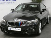 USED 2014 14 BMW 2 SERIES 2.0 218D M SPORT 2d 141 BHP &pound;30 ROAD TAX PROFESIONAL NAV 2 OWNERS FSH