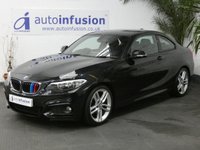 USED 2014 14 BMW 2 SERIES 2.0 218D M SPORT 2d 141 BHP &pound;30 ROAD TAX PROFESIONAL NAV 2 OWNERS FSH