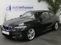 USED 2014 14 BMW 2 SERIES 2.0 218D M SPORT 2d 141 BHP &pound;30 ROAD TAX PROFESIONAL NAV 2 OWNERS FSH
