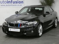 USED 2014 14 BMW 2 SERIES 2.0 218D M SPORT 2d 141 BHP &pound;30 ROAD TAX PROFESIONAL NAV 2 OWNERS FSH