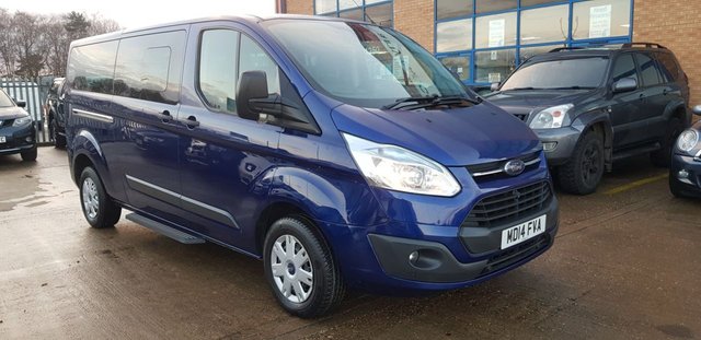 2014 14 FORD TOURNEO CUSTOM 2.2 300 ZETEC TDCI 5d 124 BHP 9 SEATS NO VAT LWB