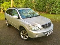 USED 2006 06 LEXUS RX 3.3 400H SE CVT 5d AUTO 208 BHP //LONG MOT//NEW TYRES/PART EXCHANGE TO CLEAR////GREAT SERVICE HISTORY X13 STAMPS IN BOOK/// REAR PARKING CAMERA ''JUST IN AS A PART EXCHANGE ,SO IS PRICED TO CLEAR''NEW MOT///NEW FRONT TYRES\\ X13 SERVICE HISTORY STAMPS//CAMBELT AND WATERPUMP RENEWED @103,021 MILES//APRIL 2011