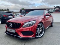USED 2017 17 MERCEDES-BENZ C CLASS 2.1 C 250 D AMG LINE PREMIUM 4d 204 BHP FULL PANORAMIC GLASS SUNROOF