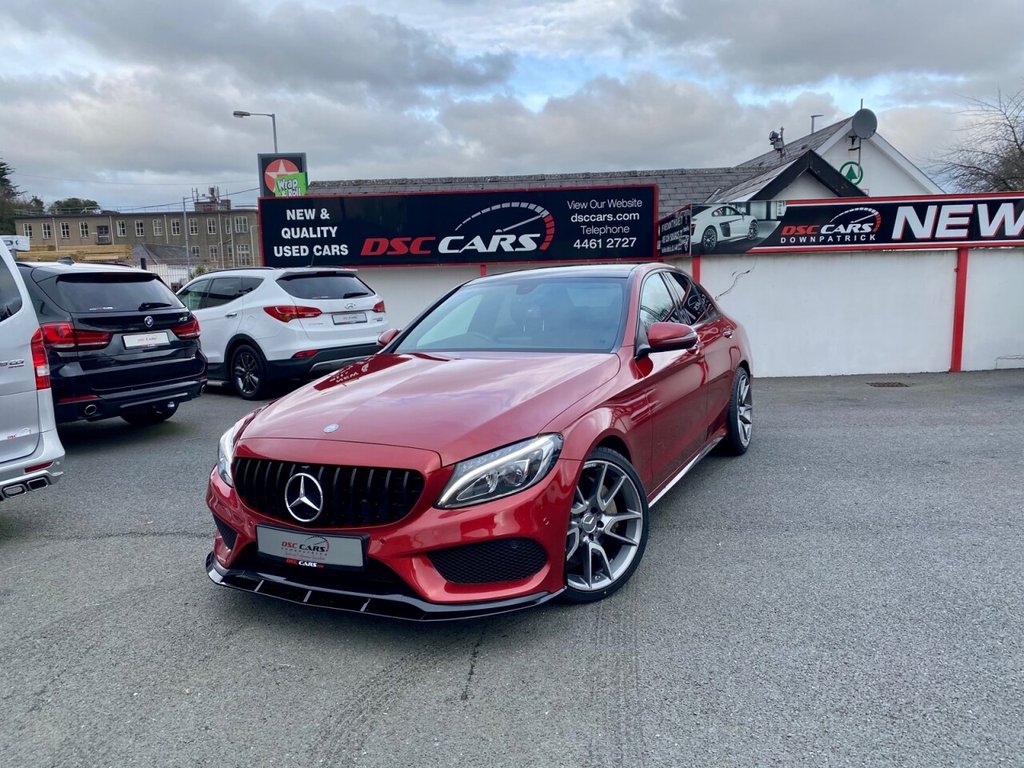 USED 2017 17 MERCEDES-BENZ C CLASS 2.1 C 250 D AMG LINE PREMIUM 4d 204 BHP FULL PANORAMIC GLASS SUNROOF