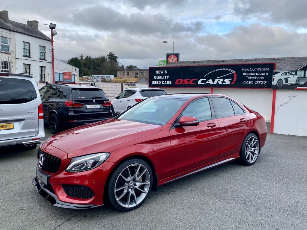 USED 2017 17 MERCEDES-BENZ C CLASS 2.1 C 250 D AMG LINE PREMIUM 4d 204 BHP FULL PANORAMIC GLASS SUNROOF