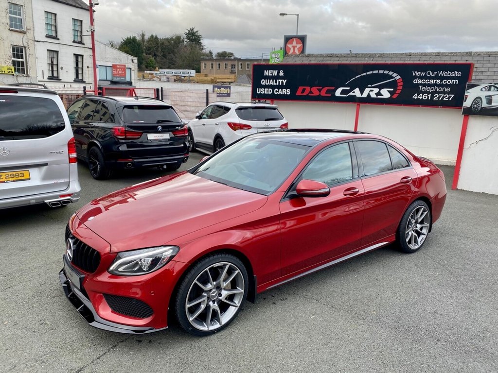 USED 2017 17 MERCEDES-BENZ C CLASS 2.1 C 250 D AMG LINE PREMIUM 4d 204 BHP FULL PANORAMIC GLASS SUNROOF