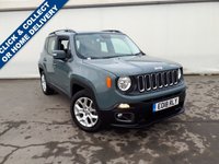 USED 2018 18 JEEP RENEGADE 1.6 M-JET LONGITUDE 5d 118 BHP SAT NAV GENUINE LOW MILEAGE