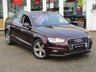 USED 2014 14 AUDI A3 1.4 TFSI SPORT 4d 139 BHP Finished in SHIRAZ RED METALLIC with contrasting SPORTS trim. This Audi A3 Saloon is a classy, high tech four-door that is also great to drive. This A3 saloon is a sleeker-looking version of the Audi A3 Sportback hatchback. Features include Sat Nav, DAB Radio, B/tooth, Alloys, &pound;30 Road Tax and much more. AUDI Dealer serviced at 17681 miles, 34701 miles, 40269 miles, 40345 (Cam Belt, tensioner and Water Pump) and recently at 48513 miles.
