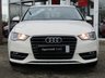 USED 2015 64 AUDI A3 1.4 TFSI SPORT 3d 148 BHP Finished in AMALFI WHITE with contrasting DARK GREY trim. This fantastic facelift 3rd generation model combines a great interior with a refined driving experience. The turbocharged engine gives plenty of pulling power with 148 BHP. Features include &pound;20 Road tax, DAB Radio, Cruise Control, Park Sensors, B/Tooth and much more. Dealer serviced at 15810 miles, 34688 miles and recently at 52928 miles. 12 Months MOT.