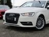 USED 2015 64 AUDI A3 1.4 TFSI SPORT 3d 148 BHP Finished in AMALFI WHITE with contrasting DARK GREY trim. This fantastic facelift 3rd generation model combines a great interior with a refined driving experience. The turbocharged engine gives plenty of pulling power with 148 BHP. Features include &pound;20 Road tax, DAB Radio, Cruise Control, Park Sensors, B/Tooth and much more. Dealer serviced at 15810 miles, 34688 miles and recently at 52928 miles. 12 Months MOT.