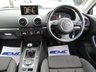 USED 2015 64 AUDI A3 1.4 TFSI SPORT 3d 148 BHP Finished in AMALFI WHITE with contrasting DARK GREY trim. This fantastic facelift 3rd generation model combines a great interior with a refined driving experience. The turbocharged engine gives plenty of pulling power with 148 BHP. Features include &pound;20 Road tax, DAB Radio, Cruise Control, Park Sensors, B/Tooth and much more. Dealer serviced at 15810 miles, 34688 miles and recently at 52928 miles. 12 Months MOT.