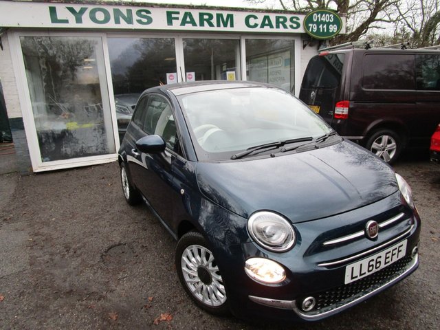 2016 66 Fiat 500 1.2 LOUNGE 3d 69 BHP NEW SHAPE *FULL LEATHER + 7