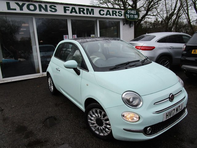 2017 17 Fiat 500 1.2 LOUNGE 3d 69 BHP NEW SHAPE *CRUISE CONTROL + DAB*