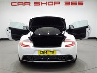 USED 2014 14 ASTON MARTIN VANQUISH 5.9 V12 (565 BHP) TOUCHTRONIC AUTO (2+2)  COUPE 2DR..CARBON..STRATUS WHITE METALLIC..BANG AND OLUFSEN..E/M/HEATED LEATHERS..RED STITCH..R/CAMERA..CERAMIC BRAKES STRATUS WHITE+CARBON+R/CAM+NAV+BANG & OLUFSEN