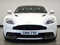 USED 2014 14 ASTON MARTIN VANQUISH 5.9 V12 (565 BHP) TOUCHTRONIC AUTO (2+2)  COUPE 2DR..CARBON..STRATUS WHITE METALLIC..BANG AND OLUFSEN..E/M/HEATED LEATHERS..RED STITCH..R/CAMERA..CERAMIC BRAKES STRATUS WHITE+CARBON+R/CAM+NAV+BANG & OLUFSEN