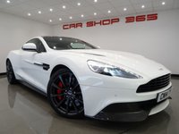 USED 2014 14 ASTON MARTIN VANQUISH 5.9 V12 (565 BHP) TOUCHTRONIC AUTO (2+2)  COUPE 2DR..CARBON..STRATUS WHITE METALLIC..BANG AND OLUFSEN..E/M/HEATED LEATHERS..RED STITCH..R/CAMERA..CERAMIC BRAKES STRATUS WHITE+CARBON+R/CAM+NAV+BANG & OLUFSEN