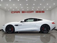 USED 2014 14 ASTON MARTIN VANQUISH 5.9 V12 (565 BHP) TOUCHTRONIC AUTO (2+2)  COUPE 2DR..CARBON..STRATUS WHITE METALLIC..BANG AND OLUFSEN..E/M/HEATED LEATHERS..RED STITCH..R/CAMERA..CERAMIC BRAKES STRATUS WHITE+CARBON+R/CAM+NAV+BANG & OLUFSEN
