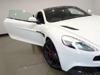 USED 2014 14 ASTON MARTIN VANQUISH 5.9 V12 (565 BHP) TOUCHTRONIC AUTO (2+2)  COUPE 2DR..CARBON..STRATUS WHITE METALLIC..BANG AND OLUFSEN..E/M/HEATED LEATHERS..RED STITCH..R/CAMERA..CERAMIC BRAKES STRATUS WHITE+CARBON+R/CAM+NAV+BANG & OLUFSEN