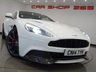 USED 2014 14 ASTON MARTIN VANQUISH 5.9 V12 (565 BHP) TOUCHTRONIC AUTO (2+2)  COUPE 2DR..CARBON..STRATUS WHITE METALLIC..BANG AND OLUFSEN..E/M/HEATED LEATHERS..RED STITCH..R/CAMERA..CERAMIC BRAKES STRATUS WHITE+CARBON+R/CAM+NAV+BANG & OLUFSEN