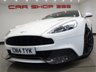 USED 2014 14 ASTON MARTIN VANQUISH 5.9 V12 (565 BHP) TOUCHTRONIC AUTO (2+2)  COUPE 2DR..CARBON..STRATUS WHITE METALLIC..BANG AND OLUFSEN..E/M/HEATED LEATHERS..RED STITCH..R/CAMERA..CERAMIC BRAKES STRATUS WHITE+CARBON+R/CAM+NAV+BANG & OLUFSEN