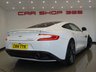 USED 2014 14 ASTON MARTIN VANQUISH 5.9 V12 (565 BHP) TOUCHTRONIC AUTO (2+2)  COUPE 2DR..CARBON..STRATUS WHITE METALLIC..BANG AND OLUFSEN..E/M/HEATED LEATHERS..RED STITCH..R/CAMERA..CERAMIC BRAKES STRATUS WHITE+CARBON+R/CAM+NAV+BANG & OLUFSEN