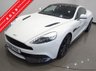 USED 2014 14 ASTON MARTIN VANQUISH 5.9 V12 (565 BHP) TOUCHTRONIC AUTO (2+2)  COUPE 2DR..CARBON..STRATUS WHITE METALLIC..BANG AND OLUFSEN..E/M/HEATED LEATHERS..RED STITCH..R/CAMERA..CERAMIC BRAKES STRATUS WHITE+CARBON+R/CAM+NAV+BANG & OLUFSEN