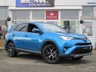 USED 2016 16 TOYOTA RAV4 2.0 D-4D ICON TSS 5d 143 BHP Finished in PHANTOIM BLUE METALLIC with Leather/Alcantara Black trim. This is a roomy family car with a spacious and well laid out interior. It also has plenty of high spec and with its adjustable rear seats makes it very versitile.  Features include Sat Nav, DAB Radio, B/Tooth, 18" Alloys, Front and rear parking sensors and much more. Dealer serviced at 15259 miles, 23559 miles and at 30726 miles. 12 Months MOT expires 19/01/2022.