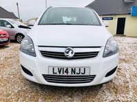 USED 2014 14 VAUXHALL ZAFIRA 1.8 EXCLUSIV 5d 120 BHP Low Mileage 7 Seater with Service History