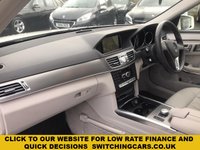 USED 2013 63 MERCEDES-BENZ E-CLASS 2.1 E220 CDI SE 4d 168 BHP 1 DR OWNER FROM NEW WITH VERY LOW MILEAGE AND A MERCEDES SERVICE HISTORY