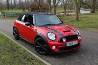 USED 2015 15 MINI CONVERTIBLE 1.6 COOPER S 2d 184 BHP BLACK TRIM, JCW S.WHEEL, CHILI