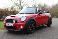 USED 2015 15 MINI CONVERTIBLE 1.6 COOPER S 2d 184 BHP BLACK TRIM, JCW S.WHEEL, CHILI