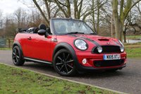 USED 2015 15 MINI CONVERTIBLE 1.6 COOPER S 2d 184 BHP BLACK TRIM, JCW S.WHEEL, CHILI