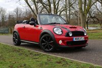 USED 2015 15 MINI CONVERTIBLE 1.6 COOPER S 2d 184 BHP BLACK TRIM, JCW S.WHEEL, CHILI