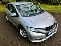 USED 2013 63 HONDA CIVIC 1.8 I-VTEC ES 5d 140 BHP. ONLY 6,600 MILES//REVERSING CAMERA//PRE-REG +1 LADY OWNER//X5 HONDA SERVICE STAMPS 1 RETIRED LOCAL LADY + HONDA UK PRE REG // FULLY HONDA SERVICED \\ ONLY 6,600 MILES