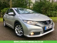 USED 2013 63 HONDA CIVIC 1.8 I-VTEC ES 5d 140 BHP. ONLY 6,600 MILES//REVERSING CAMERA//PRE-REG +1 LADY OWNER//X5 HONDA SERVICE STAMPS 1 RETIRED LOCAL LADY + HONDA UK PRE REG // FULLY HONDA SERVICED \\ ONLY 6,600 MILES