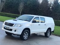 USED 2014 14 TOYOTA HI-LUX 2.5 ACTIVE 4X4 D-4D DCB 142 BHP NO VAT ** CHOICES OF 4X4 IN STOCK !