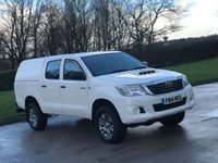 USED 2014 14 TOYOTA HI-LUX 2.5 ACTIVE 4X4 D-4D DCB 142 BHP NO VAT ** CHOICES OF 4X4 IN STOCK !