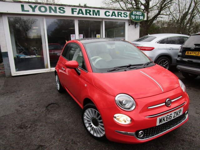 2016 66 Fiat 500 1.2 LOUNGE 3d 69 BHP NEW SHAPE *7