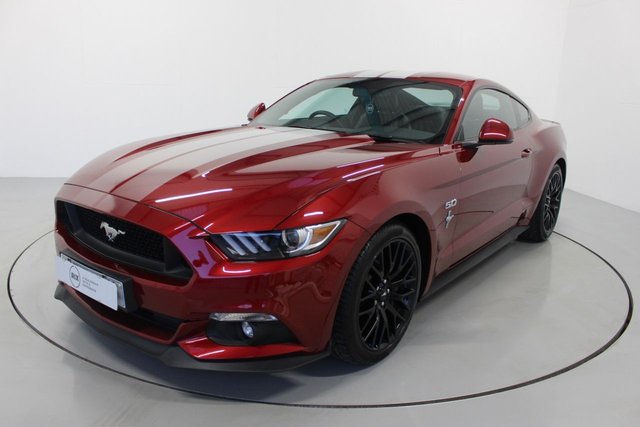 2017 17 Ford Mustang 5.0 GT 2d 410 BHP-2 OWNER CAR-LOVELY LOW MILEAGE EXAMPLE-BLACK LEATHER UPHOLSTERY-ELECTRIC SEAT ADJUSTMENT-BLUETOOTH-CRUISE CONTROL-SATNAV-PARKING SENSORS-PARKING CAMERA-DAB RADIO-ELECTRIC FOLDING MIRRORS-CLIMATE CONTROL