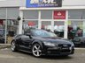 USED 2011 60 AUDI TT 2.0 TDI QUATTRO S LINE 2d 170 BHP Finished in PHANTOM BLACK PEARL with Contrasting EBONY HEATED LEATHER trim. This AUDI TT is a style icon that stands out in the crowd. The PHANTOM BLACK makes it look a lot sportier that the greys, silvers and blue TT's around. Features include, Sat Nav, DAB radio, 19" Alloys, Heated Leather, Rear Park Sensors and much more. Dealer serviced at 8532 miles, 13547 miles, 19018 miles, 29839 miles, 30364 miles, 36203 miles, 43008 miles and at 49305 miles. New Cam Belt and water pump