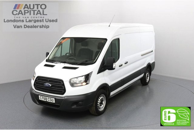 2018 68 FORD TRANSIT 2.0 350 FWD L3 H2 Auto 130 BHP Euro 6 Low Emission