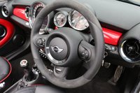 USED 2013 13 MINI CONVERTIBLE 1.6 JOHN COOPER WORKS 2d 208 BHP WHITE SILVER, H/K, LTHR, NAV