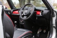 USED 2013 13 MINI CONVERTIBLE 1.6 JOHN COOPER WORKS 2d 208 BHP WHITE SILVER, H/K, LTHR, NAV